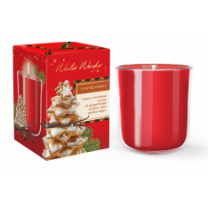 ŚWIECA ZAPACHOWA W SZKLE WINTER WONDER 150g COOKIES WITH ORANGE