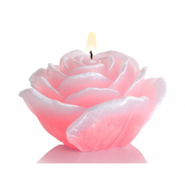 świeca róża z diodą